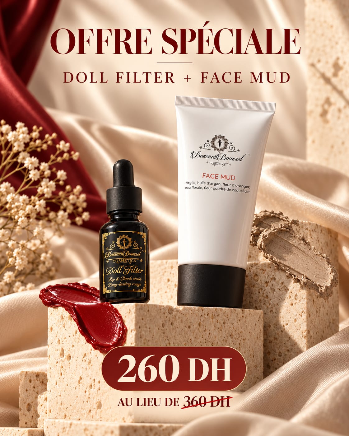 DUO BEAUTÉ — FACE MUD + DOLL FILTER - bassmabousselcosmetics